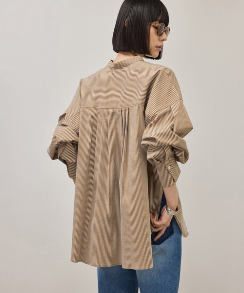 ADAM ET ROPE'(アダムエロペ)の「【定番】・【一部サイト限定】TCブロードバンドカラーシャツ(シャツ/ブラウス・レディース・ブラウン系その他/ブルー系その他6/ピンク/ベージュ系その他2/ホワイト系その他5・FREE)」の4枚目の写真