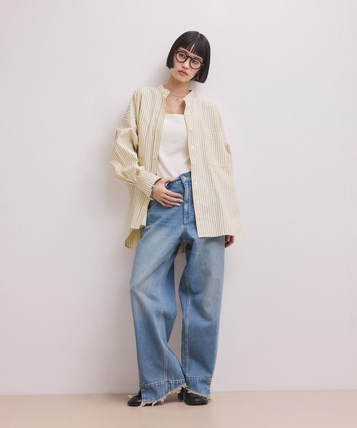 ADAM ET ROPE'(アダムエロペ)の「【定番】・【一部サイト限定】TCブロードバンドカラーシャツ(シャツ/ブラウス・レディース・ブラウン系その他/ブルー系その他6/ピンク/ベージュ系その他2/ホワイト系その他5・FREE)」の8枚目の写真