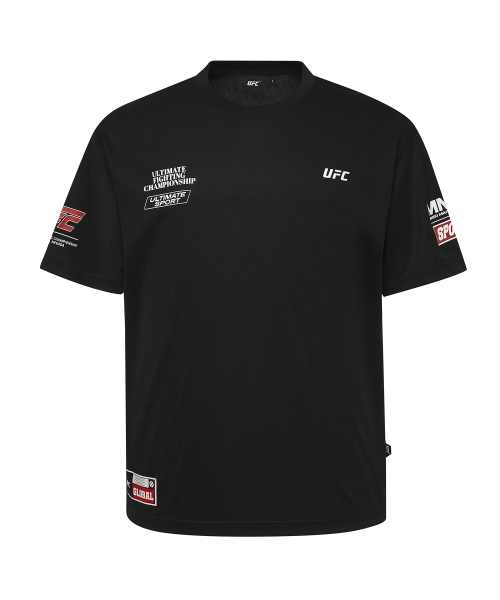 UFC SPORT(ユーエフシー スポーツ)の「UFC SPON PRO リラックスフィット半袖Tシャツ ブラック U4TTX2306BK(Tシャツ/カットソー・メンズ・その他・2XL/LARGE/X-LARGE/MEDIUM/SMALL/3XL)」の2枚目の写真