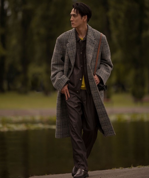 ADAM ET ROPE'(アダムエロペ)の「NIKKE デニムトラックジャケット / ADAM ET ROPE' JEANS(デニムジャケット・メンズ・ネイビー/ダークブラウン/ブラック系その他2・L/M/S)」の4枚目の写真