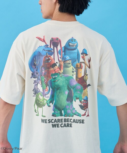 coen(コーエン)の「モンスターズ・インク/デザインプリントTシャツ(Tシャツ/カットソー・メンズ・ブラック/ライトブルー/ホワイト・S/XL/L/M)」の1枚目の写真