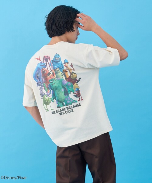 coen(コーエン)の「モンスターズ・インク/デザインプリントTシャツ(Tシャツ/カットソー・メンズ・ブラック/ライトブルー/ホワイト・S/XL/L/M)」の21枚目の写真