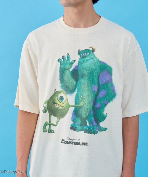 coen(コーエン)の「モンスターズ・インク/デザインプリントTシャツ(Tシャツ/カットソー・メンズ・ブラック/ライトブルー/ホワイト・S/XL/L/M)」の22枚目の写真