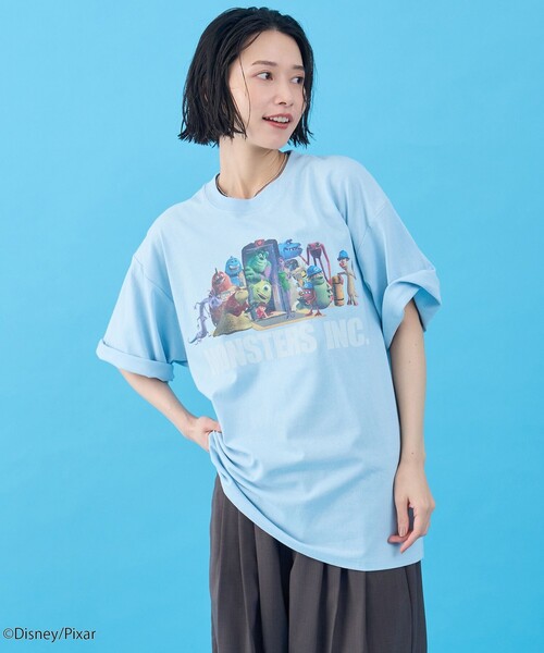 coen(コーエン)の「モンスターズ・インク/デザインプリントTシャツ(Tシャツ/カットソー・メンズ・ブラック/ライトブルー/ホワイト・S/XL/L/M)」の17枚目の写真