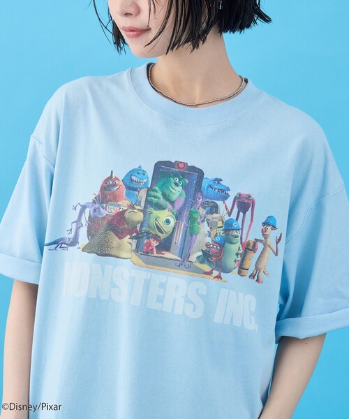 coen(コーエン)の「モンスターズ・インク/デザインプリントTシャツ(Tシャツ/カットソー・メンズ・ブラック/ライトブルー/ホワイト・S/XL/L/M)」の19枚目の写真