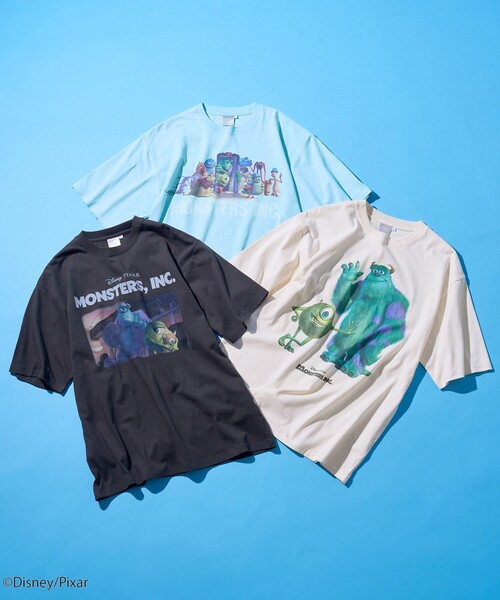 coen(コーエン)の「モンスターズ・インク/デザインプリントTシャツ(Tシャツ/カットソー・メンズ・ブラック/ライトブルー/ホワイト・S/XL/L/M)」の9枚目の写真