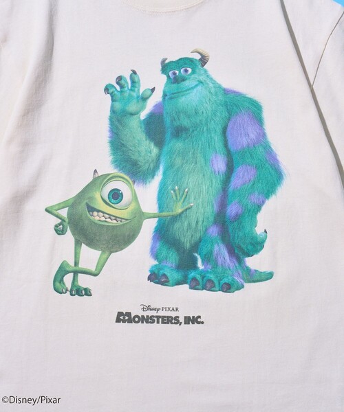 coen(コーエン)の「モンスターズ・インク/デザインプリントTシャツ(Tシャツ/カットソー・メンズ・ブラック/ライトブルー/ホワイト・S/XL/L/M)」の4枚目の写真
