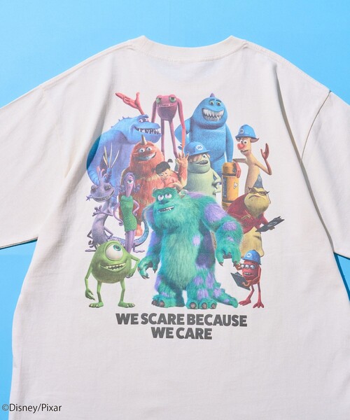 coen(コーエン)の「モンスターズ・インク/デザインプリントTシャツ(Tシャツ/カットソー・メンズ・ブラック/ライトブルー/ホワイト・S/XL/L/M)」の5枚目の写真