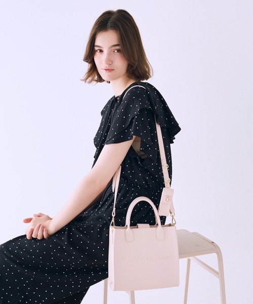 Maison de FLEUR(メゾンドフルール)の「マルチケース付き2Wayショルダーバッグ(ショルダーバッグ・レディース・ブラック/ライトピンク/ボルドー・FREE)」の4枚目の写真
