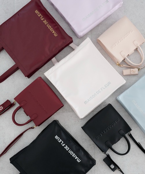 Maison de FLEUR(メゾンドフルール)の「マルチケース付き2Wayショルダーバッグ(ショルダーバッグ・レディース・ブラック/ライトピンク/ボルドー・FREE)」の8枚目の写真