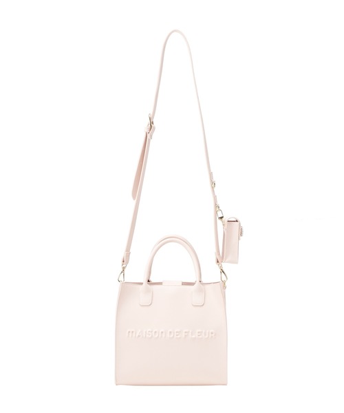 Maison de FLEUR(メゾンドフルール)の「マルチケース付き2Wayショルダーバッグ(ショルダーバッグ・レディース・ブラック/ライトピンク/ボルドー・FREE)」の21枚目の写真