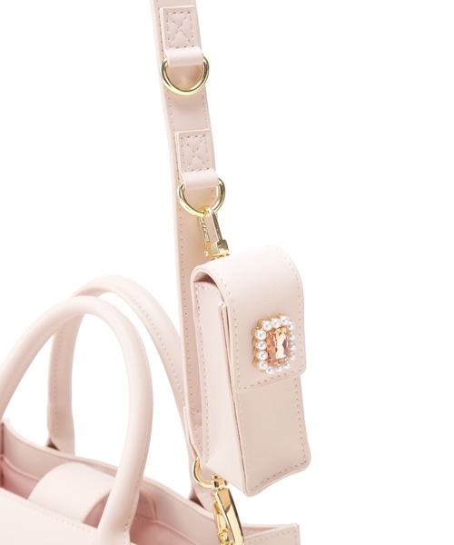 Maison de FLEUR(メゾンドフルール)の「マルチケース付き2Wayショルダーバッグ(ショルダーバッグ・レディース・ブラック/ライトピンク/ボルドー・FREE)」の10枚目の写真