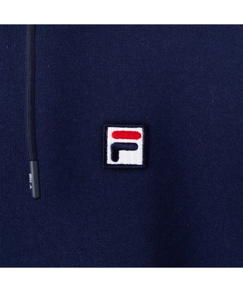 FILA（フィラ）の「ESSENTIAL HOODIE / エッセンンシャル　スウェットフーディ（パーカー・レディース・ブラック/グレー/ネイビー・L/XL/M/S）」の11枚目の写真