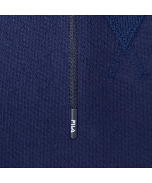 FILA（フィラ）の「ESSENTIAL HOODIE / エッセンンシャル　スウェットフーディ（パーカー・レディース・ブラック/グレー/ネイビー・L/XL/M/S）」の12枚目の写真