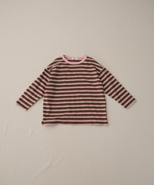 pairmanon（ペアマノン）の「【綿100%】ユニセックス タグ付き ボーダーアソートロンT（Tシャツ/カットソー・キッズ・ピンク系その他/ピンク/ホワイト系その他/ライトブルー/グリーン系その他・150/100/120/90/130/140/110）」の20枚目の写真