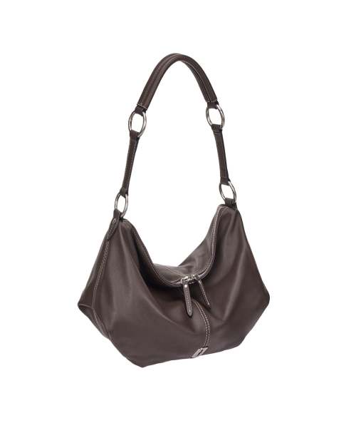VUNQUE（ブンク）の「ハーフムーンアタッシュショルダーミディアム_2カラー（ショルダーバッグ・レディース・Beige/ブラウン・FREE）」の4枚目の写真