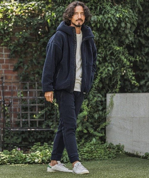 wjk reluxe(ダブルジェーケーリラックス)の「mp15276- Solid Boa Pants ボアパンツ(WR26W-08)(その他パンツ・メンズ・グレー/ブラック/ネイビー・L/M/S)」の8枚目の写真