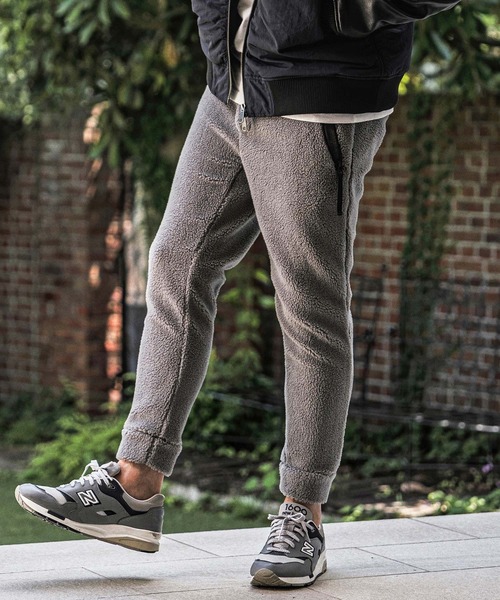wjk reluxe(ダブルジェーケーリラックス)の「mp15276- Solid Boa Pants ボアパンツ(WR26W-08)(その他パンツ・メンズ・グレー/ブラック/ネイビー・L/M/S)」の12枚目の写真