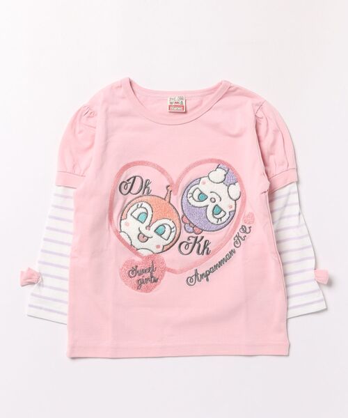 ANPANMAN KIDS COLLECTION(アンパンマンキッズコレクション)の「袖取り外しドキンちゃんコキンちゃん長袖Tシャツ(Tシャツ/カットソー・キッズ・オフホワイト/ピンク・110cm/120cm/100cm/90cm/80cm)」の2枚目の写真