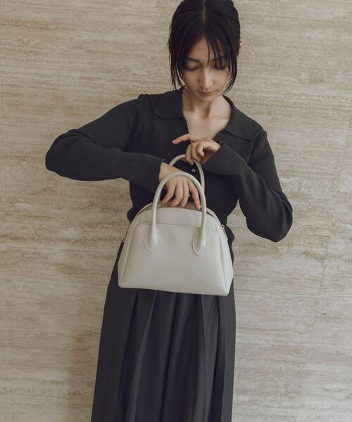 URBAN RESEARCH(アーバンリサーチ)の「ミドル2WAYハンドバッグ(ハンドバッグ・レディース・ベージュ/ブラック/ホワイト系その他・ONE)」の1枚目の写真