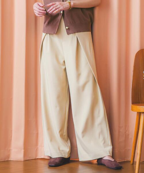 ITS'DEMO(イッツデモ)の「Dカンベルトワイドパンツ(その他パンツ・レディース・ブラック/ベージュ・00)」の19枚目の写真
