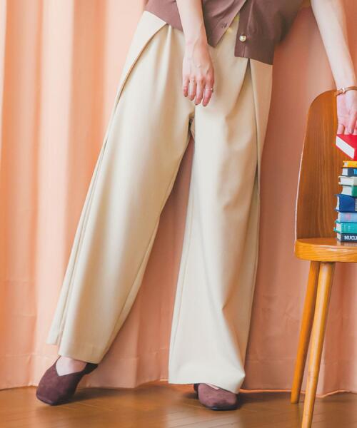 ITS'DEMO(イッツデモ)の「Dカンベルトワイドパンツ(その他パンツ・レディース・ブラック/ベージュ・00)」の18枚目の写真