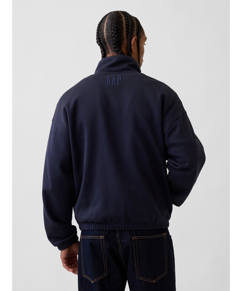 GAP(ギャップ)の「ヘビーウェイト オーバーサイズ ジップアップジャケット(スウェット・メンズ・チャコールグレー/ネイビー・XS/S/M/L/XL)」の6枚目の写真