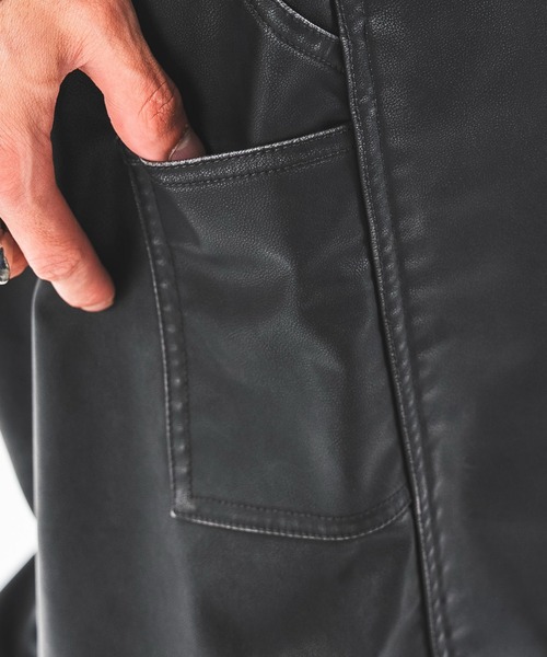 SHORT ROUND（ショートラウンド）の「SHORT ROUND/【26年秋冬新作】PUダブルニーパンツ（その他パンツ・メンズ・ブラック系その他・LARGE/MEDIUM）」の9枚目の写真