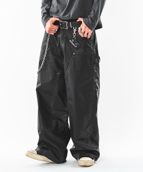 SHORT ROUND（ショートラウンド）の「SHORT ROUND/【26年秋冬新作】PUダブルニーパンツ（その他パンツ・メンズ・ブラック系その他・LARGE/MEDIUM）」の13枚目の写真