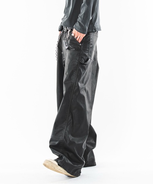 SHORT ROUND（ショートラウンド）の「SHORT ROUND/【26年秋冬新作】PUダブルニーパンツ（その他パンツ・メンズ・ブラック系その他・LARGE/MEDIUM）」の15枚目の写真