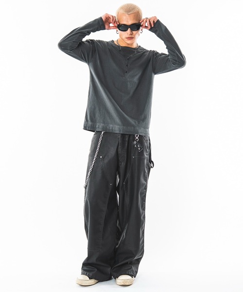 SHORT ROUND（ショートラウンド）の「SHORT ROUND/【26年秋冬新作】PUダブルニーパンツ（その他パンツ・メンズ・ブラック系その他・LARGE/MEDIUM）」の18枚目の写真