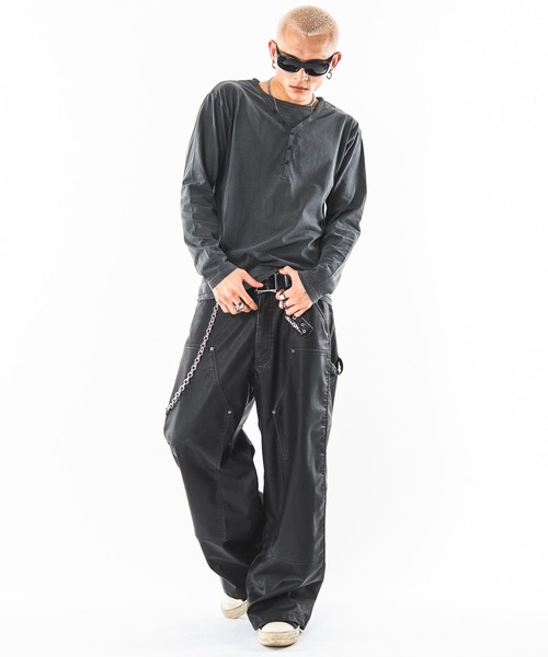SHORT ROUND（ショートラウンド）の「SHORT ROUND/【26年秋冬新作】PUダブルニーパンツ（その他パンツ・メンズ・ブラック系その他・LARGE/MEDIUM）」の19枚目の写真