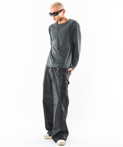 SHORT ROUND（ショートラウンド）の「SHORT ROUND/【26年秋冬新作】PUダブルニーパンツ（その他パンツ・メンズ・ブラック系その他・LARGE/MEDIUM）」の20枚目の写真