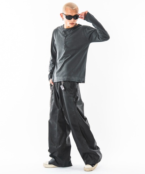 SHORT ROUND（ショートラウンド）の「SHORT ROUND/【26年秋冬新作】PUダブルニーパンツ（その他パンツ・メンズ・ブラック系その他・LARGE/MEDIUM）」の21枚目の写真