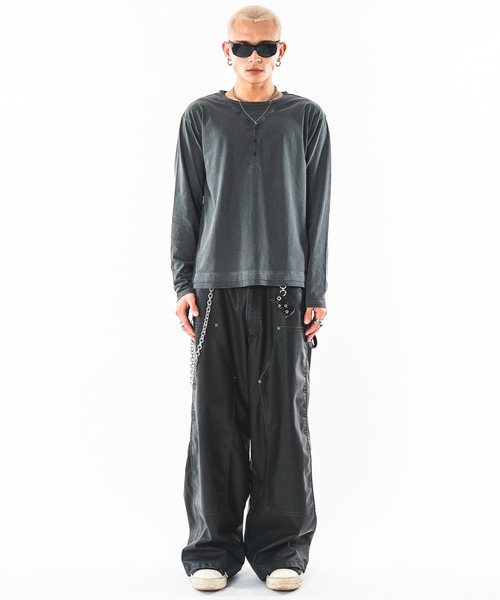 SHORT ROUND（ショートラウンド）の「SHORT ROUND/【26年秋冬新作】PUダブルニーパンツ（その他パンツ・メンズ・ブラック系その他・LARGE/MEDIUM）」の22枚目の写真
