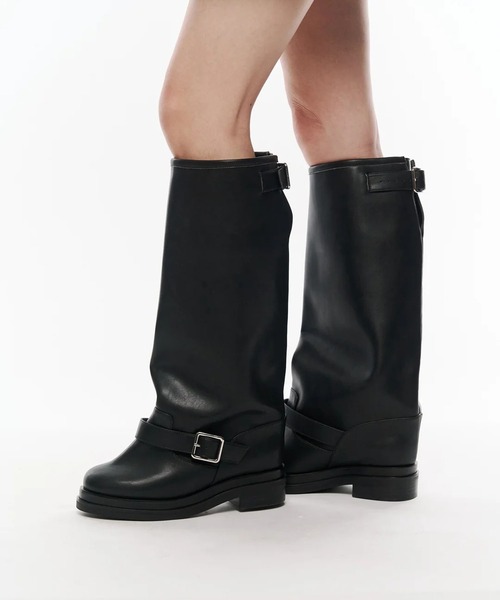 POOLDE(プールデ)の「Elephantine Boots(ブーツ・レディース・ブラック・37/38)」の4枚目の写真