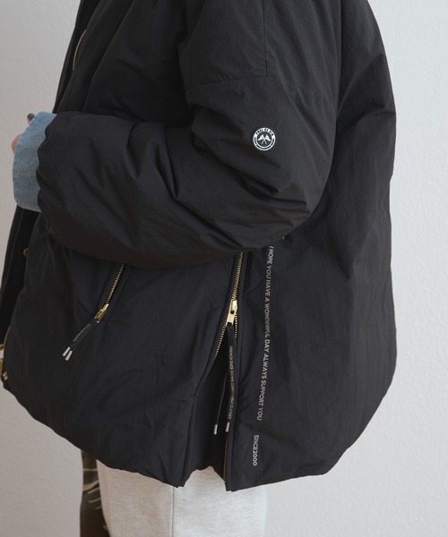 PUAL CE CIN(ピュアルセシン)の「【WEB限定】フレンチダックダウンサイドジップジャケット(ダウンジャケット/コート・レディース・ブラック/キャメル・FREE)」の11枚目の写真