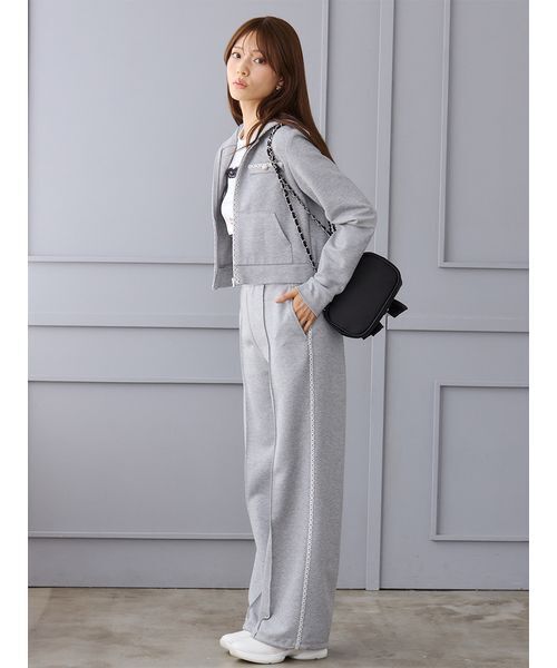 CELFORD(セルフォード)の「【セットアップ対応】トリムデザインカットソーパンツ(その他パンツ・レディース・グレー/ピンク/ブラック・F)」の5枚目の写真