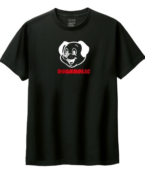 Moftique(モフティック)の「Moftique(モフティック) 半袖Tシャツ ロゴ ドッグイラスト 犬 アニマル プリント 5.6オンス トップス カットソー レディース(Tシャツ/カットソー・レディース・ブラック/ヘザーグレー/イエロー/ホワイト・L/M)」の3枚目の写真