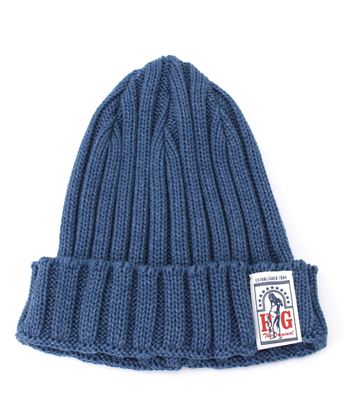 HYSTERIC GLAMOUR(ヒステリックグラマー)の「LOW GAUGE RIB KNIT ワッチキャップ(ニットキャップ/ビーニー・レディース・ベージュ/インディゴブルー/レッド/カーキ/ネイビー/チャコールグレー/ブラック・FREE)」の13枚目の写真