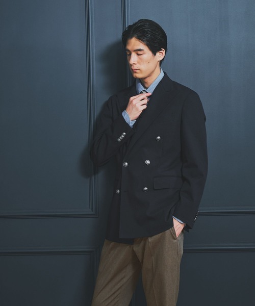 GLOBAL WORK（グローバルワーク）の「ダブルブレストブレザー/Salon de GW/681252（その他アウター・メンズ・ネイビー・SMALL/MEDIUM/X-LARGE/LARGE）」の7枚目の写真