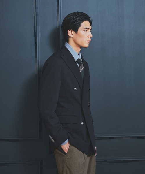 GLOBAL WORK（グローバルワーク）の「ダブルブレストブレザー/Salon de GW/681252（その他アウター・メンズ・ネイビー・SMALL/MEDIUM/X-LARGE/LARGE）」の10枚目の写真