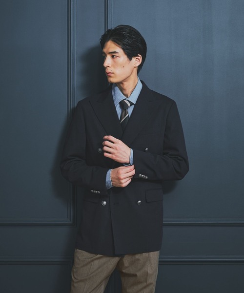 GLOBAL WORK（グローバルワーク）の「ダブルブレストブレザー/Salon de GW/681252（その他アウター・メンズ・ネイビー・SMALL/MEDIUM/X-LARGE/LARGE）」の12枚目の写真