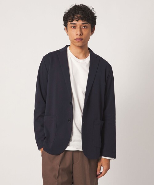 A DAY IN THE LIFE UNITED ARROWS(アデイインザライフユナイテッドアローズ)の「シルケット ジャガード ポンチ カーディガンジャケット<A DAY IN THE LIFE>(カーディガン/ボレロ・メンズ・ネイビー/ダークグレー・M/L/S)」の21枚目の写真