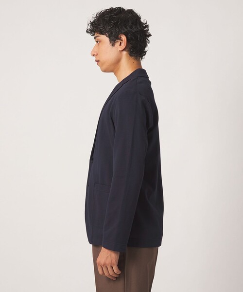 A DAY IN THE LIFE UNITED ARROWS(アデイインザライフユナイテッドアローズ)の「シルケット ジャガード ポンチ カーディガンジャケット<A DAY IN THE LIFE>(カーディガン/ボレロ・メンズ・ネイビー/ダークグレー・M/L/S)」の5枚目の写真
