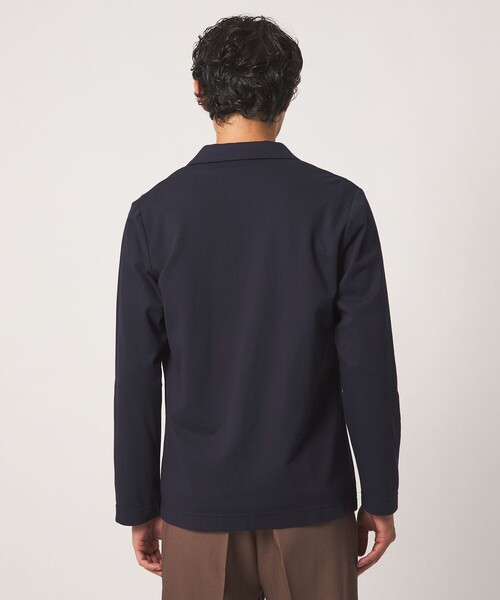A DAY IN THE LIFE UNITED ARROWS(アデイインザライフユナイテッドアローズ)の「シルケット ジャガード ポンチ カーディガンジャケット<A DAY IN THE LIFE>(カーディガン/ボレロ・メンズ・ネイビー/ダークグレー・M/L/S)」の6枚目の写真