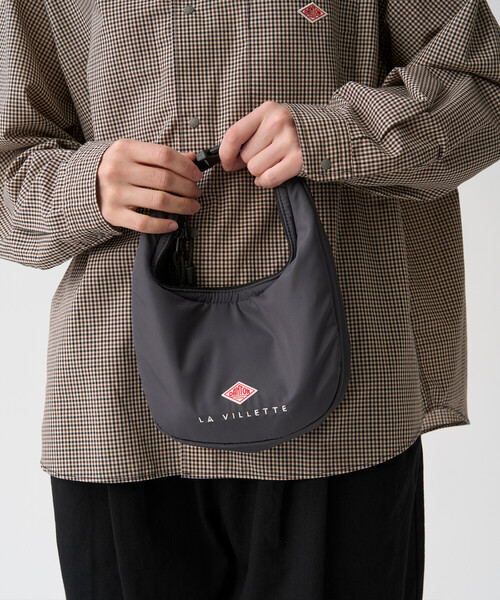 DANTON（ダントン）の「LA VILLETTE - Polyester Taffeta Hand & Shoulder Bag（ショルダーバッグ・レディース・マスタード/グレー/ライトグリーン/アイボリー/ブラック・-）」の7枚目の写真