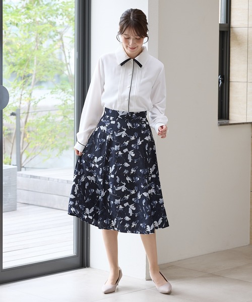Honeys(ハニーズ)の「配色使いブラウス(シャツ/ブラウス・レディース・ピンク/ネイビー/サックスブルー/アイボリー・L/LL/M/S)」の6枚目の写真
