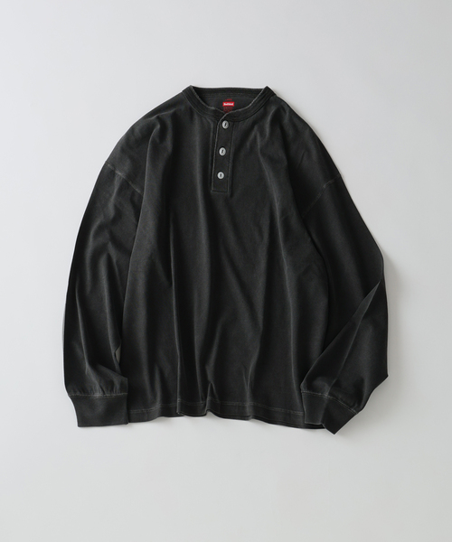 Healthknit(ヘルスニット)の「Healthknit / ヘルスニット 別注 ヘンリーネック ロンT(Tシャツ/カットソー・メンズ・ホワイト/ブラック系その他/グレー・X-LARGE/MEDIUM/SMALL/LARGE)」の17枚目の写真