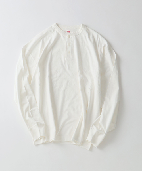 Healthknit(ヘルスニット)の「Healthknit / ヘルスニット 別注 ヘンリーネック ロンT(Tシャツ/カットソー・メンズ・ホワイト/ブラック系その他/グレー・X-LARGE/MEDIUM/SMALL/LARGE)」の12枚目の写真